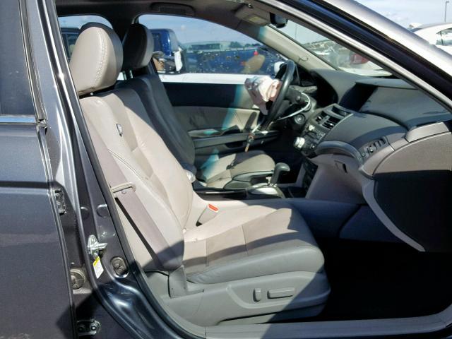 1HGCP36838A070400 - 2008 HONDA ACCORD EXL GRAY photo 5