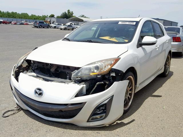 JM1BL1H56A1227548 - 2010 MAZDA 3 S WHITE photo 2