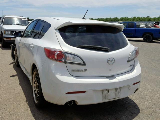 JM1BL1H56A1227548 - 2010 MAZDA 3 S WHITE photo 3