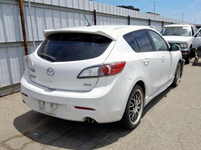 JM1BL1H56A1227548 - 2010 MAZDA 3 S WHITE photo 4