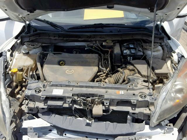 JM1BL1H56A1227548 - 2010 MAZDA 3 S WHITE photo 7