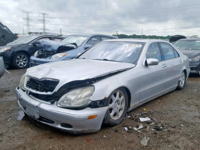 WDBNG70J21A157011 - 2001 MERCEDES-BENZ S 430 SILVER photo 2