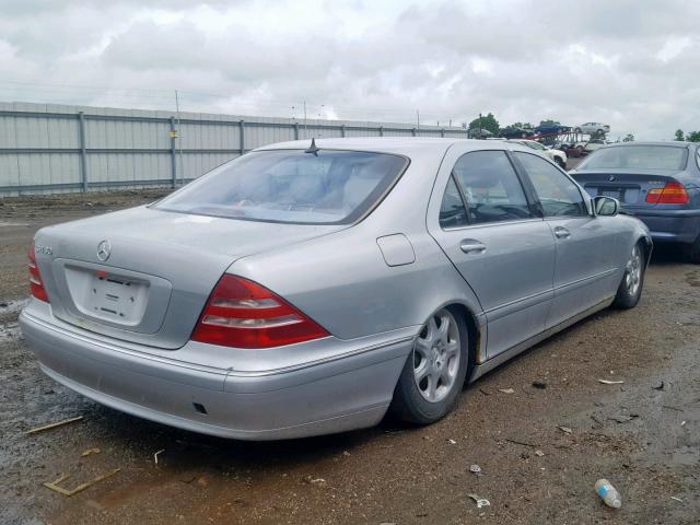 WDBNG70J21A157011 - 2001 MERCEDES-BENZ S 430 SILVER photo 4