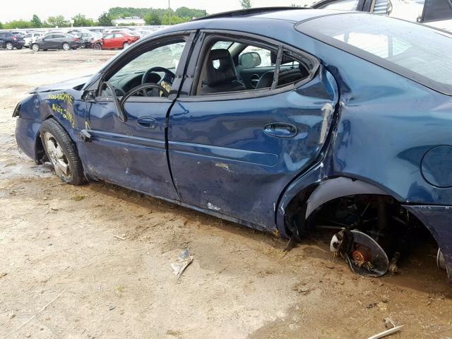 2G2WS522051165367 - 2005 PONTIAC GRAND PRIX TEAL photo 9