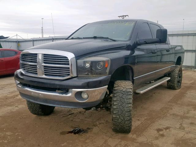 3D7KS29C27G715823 - 2007 DODGE RAM 2500 BLACK photo 2