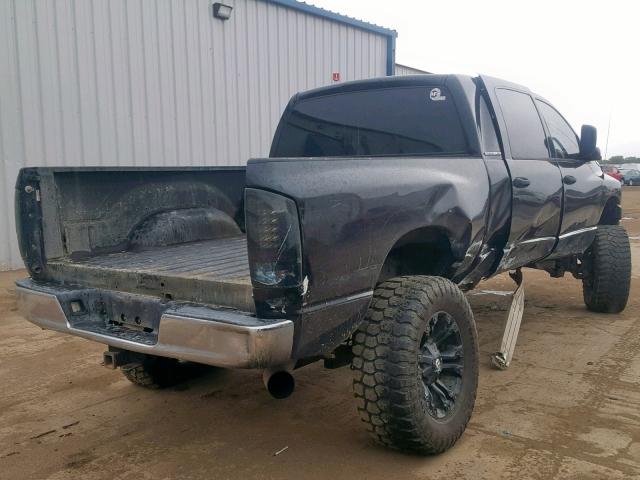 3D7KS29C27G715823 - 2007 DODGE RAM 2500 BLACK photo 4