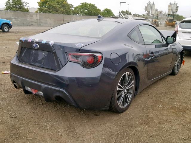 JF1ZCAC14F9600085 - 2015 SUBARU BRZ 2.0 LI GRAY photo 4