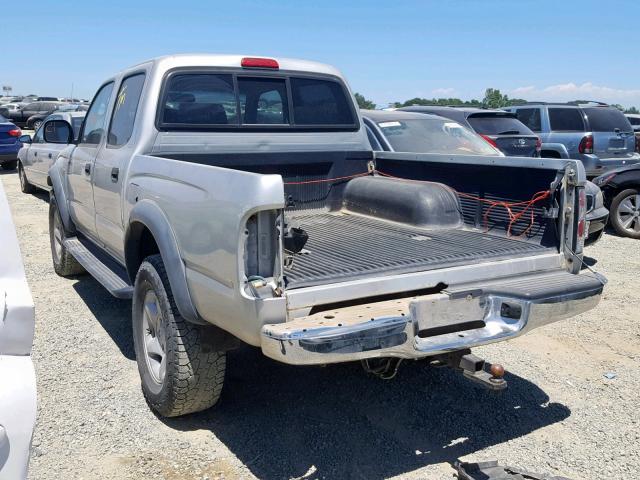 5TEHN72NX3Z253918 - 2003 TOYOTA TACOMA DOU 银色 照片 3