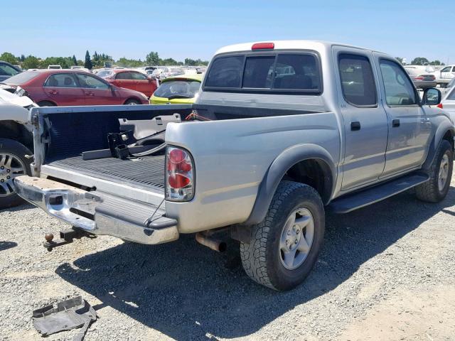 5TEHN72NX3Z253918 - 2003 TOYOTA TACOMA DOU 银色 照片 4