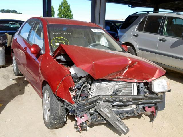 KNAFE122885578035 - 2008 KIA SPECTRA EX RED photo 1