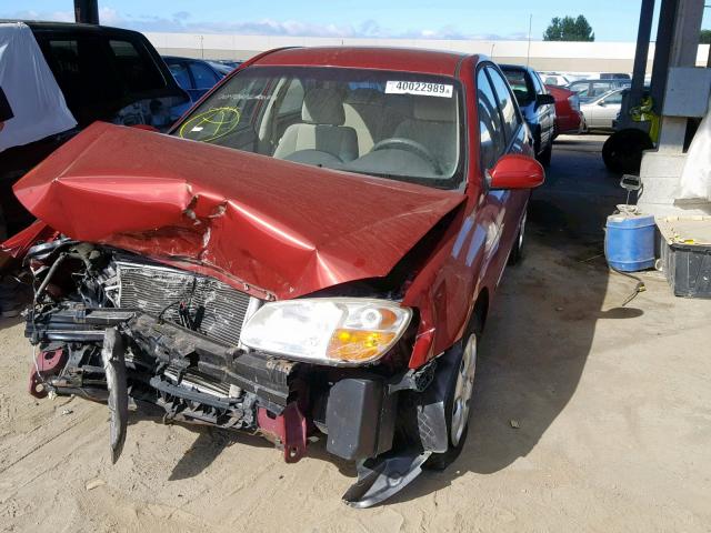 KNAFE122885578035 - 2008 KIA SPECTRA EX RED photo 2