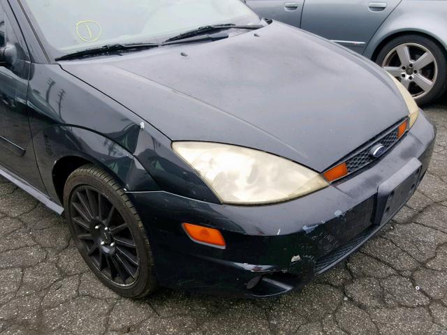 3FAHP39504R123212 - 2004 FORD FOCUS ZX3 BLACK photo 9