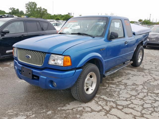 1FTZR15EX1PA63302 - 2001 FORD RANGER SUP BLUE photo 2