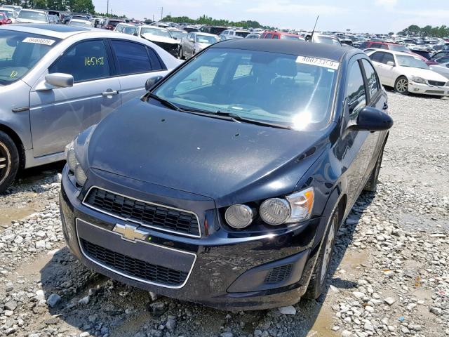 1G1JA5SH2C4150814 - 2012 CHEVROLET SONIC LS BLACK photo 2