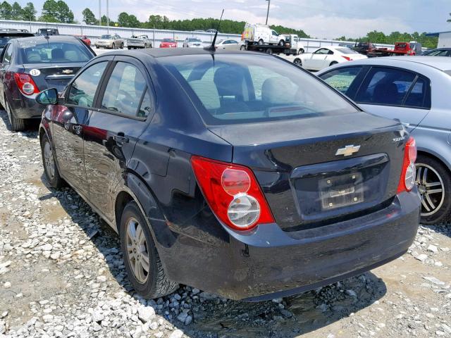 1G1JA5SH2C4150814 - 2012 CHEVROLET SONIC LS BLACK photo 3