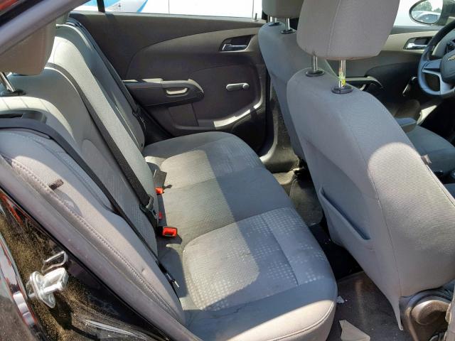 1G1JA5SH2C4150814 - 2012 CHEVROLET SONIC LS BLACK photo 6