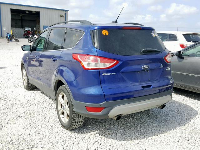 1FMCU0GX2EUC67379 - 2014 FORD ESCAPE SE BLUE photo 3