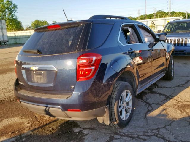 2GNALCEKXH1596815 - 2017 CHEVROLET EQUINOX LT BLUE photo 4