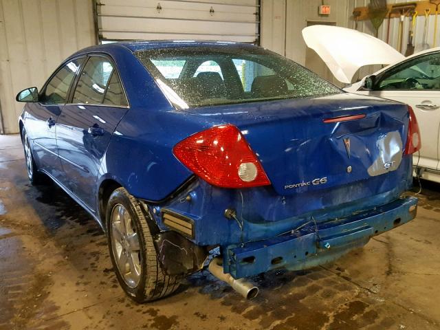 1G2ZH558064225925 - 2006 PONTIAC G6 GT BLUE photo 3