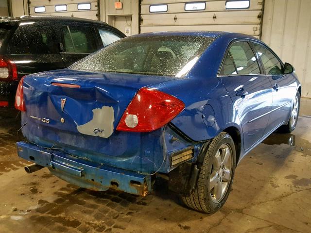 1G2ZH558064225925 - 2006 PONTIAC G6 GT BLUE photo 4