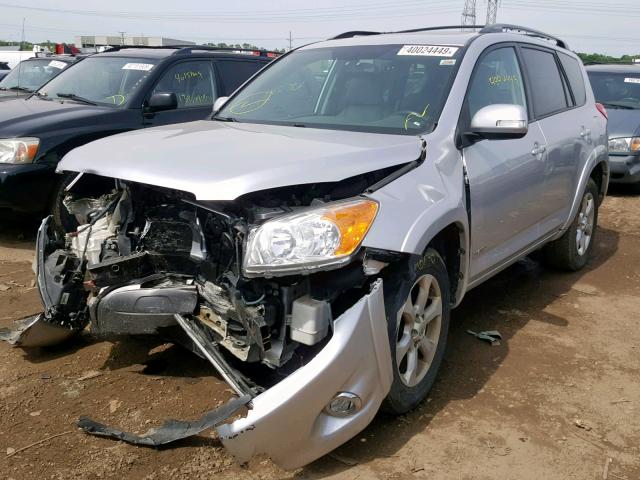 2T3DK4DV8BW052676 - 2011 TOYOTA RAV4 LIMIT SILVER photo 2