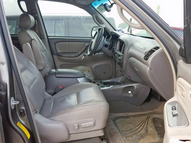 5TDZT38A04S225597 - 2004 TOYOTA SEQUOIA LI GRAY photo 5