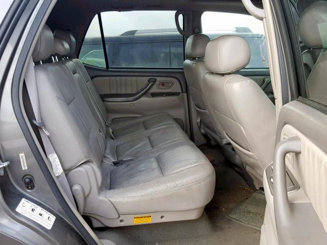 5TDZT38A04S225597 - 2004 TOYOTA SEQUOIA LI GRAY photo 6