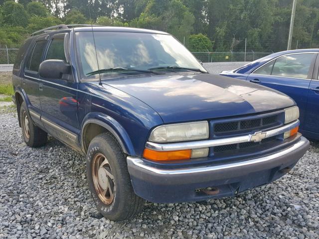 1GCDT13W4X2122378 - 1999 CHEVROLET BLAZER BLUE photo 1