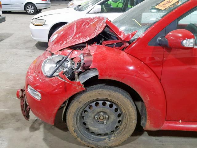 3VWCM31Y65M306483 - 2005 VOLKSWAGEN NEW BEETLE წითელი ფოტო 9