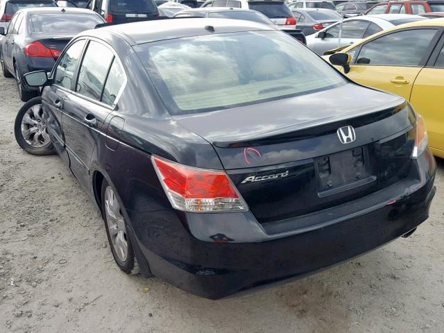 1HGCP26869A182491 - 2009 HONDA ACCORD EXL BLACK photo 3