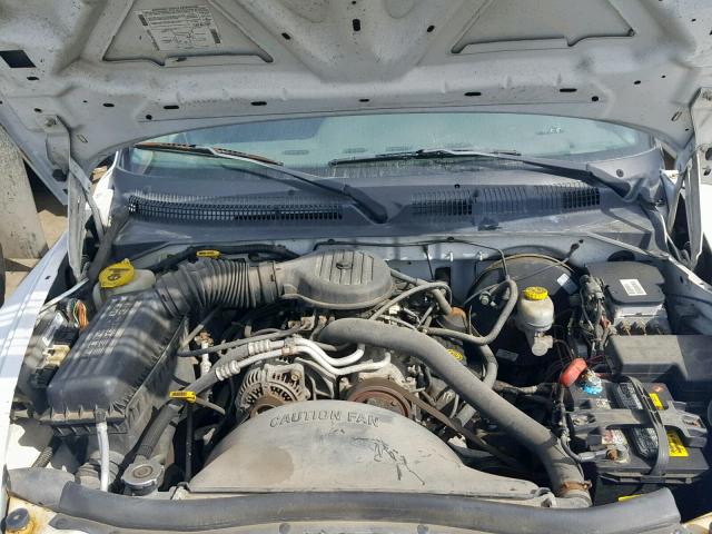 1B7GL23X4VS167659 - 1997 DODGE DAKOTA WHITE photo 7