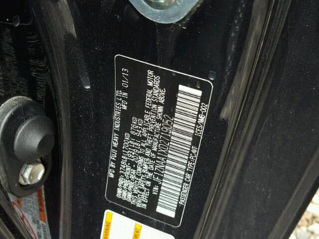 JF1ZNAA1XD2719052 - 2013 TOYOTA SCION FR-S BLACK photo 10