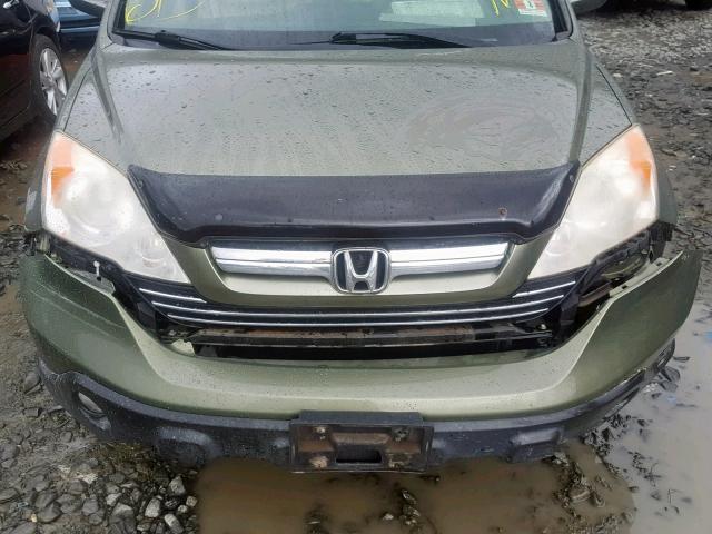 JHLRE48779C014008 - 2009 HONDA CR-V EXL GREEN photo 9