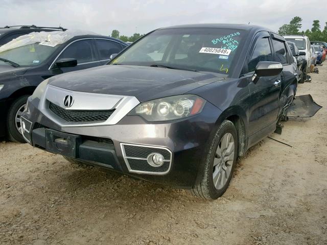 5J8TB2H22AA001222 - 2010 ACURA RDX GRAY photo 2