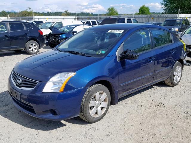 3N1AB6AP7BL710731 - 2011 NISSAN SENTRA 2.0 BLUE photo 2