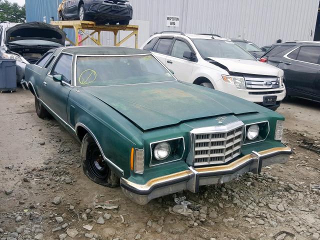 9G87H158277 - 1979 FORD THUNDERBIR GREEN photo 1