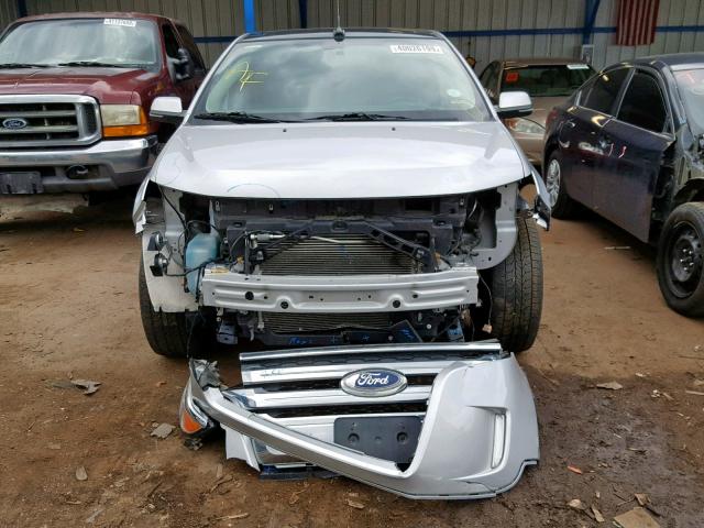 2FMDK4KC9DBE38722 - 2013 FORD EDGE LIMIT SILVER photo 9