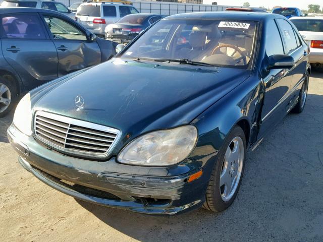 WDBNG70J12A289470 - 2002 MERCEDES-BENZ S 430 GREEN photo 2