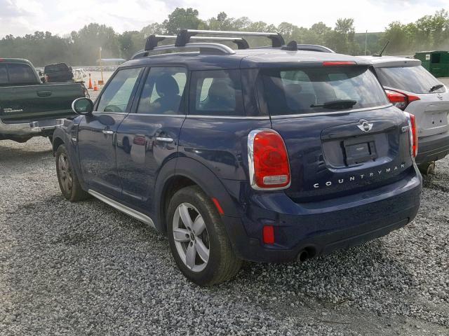 WMZYV5C33J3E04548 - 2018 MINI COOPER COU BLUE photo 3