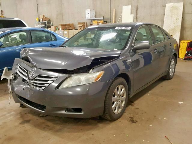 4T1BB46K09U073275 - 2009 TOYOTA CAMRY HYBR GRAY photo 2