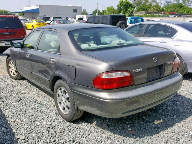 1YVGF22CX25277934 - 2002 MAZDA 626 LX GRAY photo 3