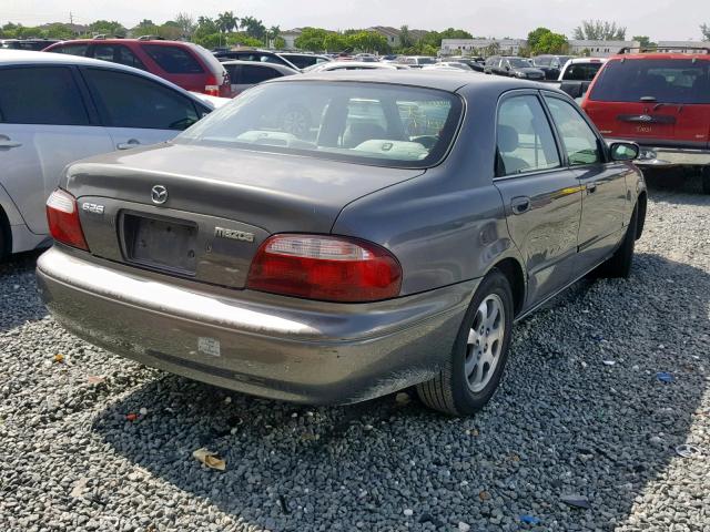 1YVGF22CX25277934 - 2002 MAZDA 626 LX GRAY photo 4