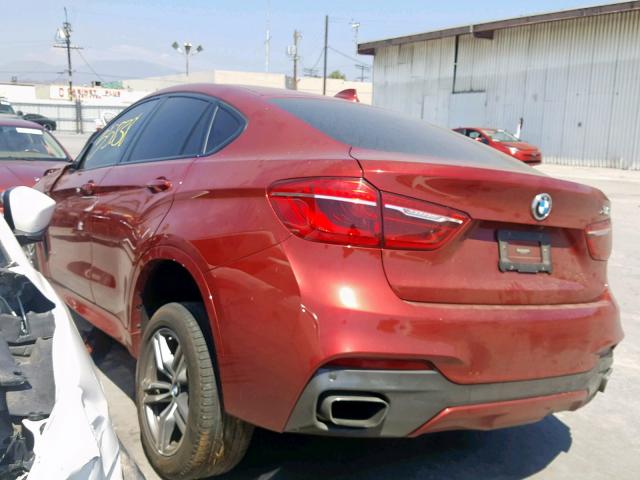 5UXKU6C50G0R33848 - 2016 BMW X6 XDRIVE5 RED photo 3
