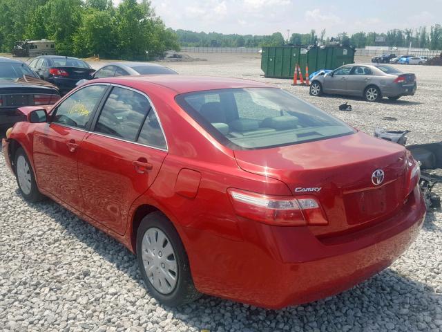4T1BE46K29U290995 - 2009 TOYOTA CAMRY BASE RED photo 3