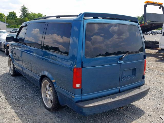 1GKEL19W0SB542494 - 1995 GMC SAFARI XT BLUE photo 3