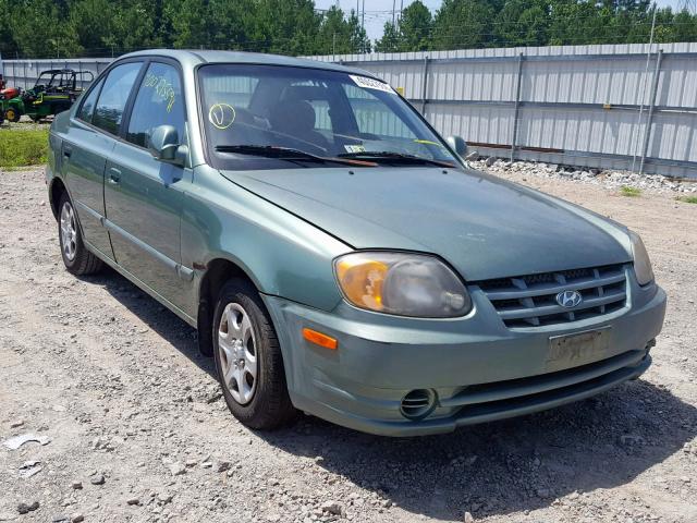 KMHCG45C95U597082 - 2005 HYUNDAI ACCENT GL GREEN photo 1