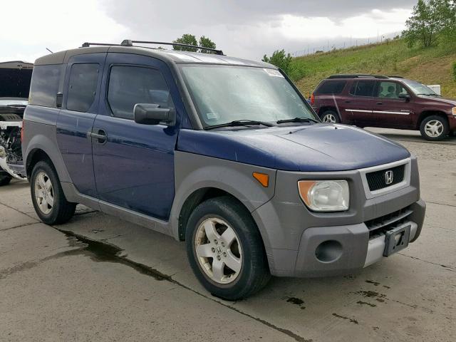 5J6YH28533L007612 - 2003 HONDA ELEMENT EX BLUE photo 1