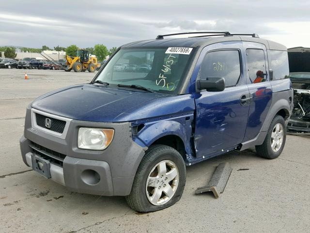 5J6YH28533L007612 - 2003 HONDA ELEMENT EX BLUE photo 2