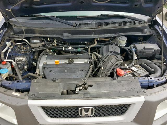 5J6YH28533L007612 - 2003 HONDA ELEMENT EX BLUE photo 7