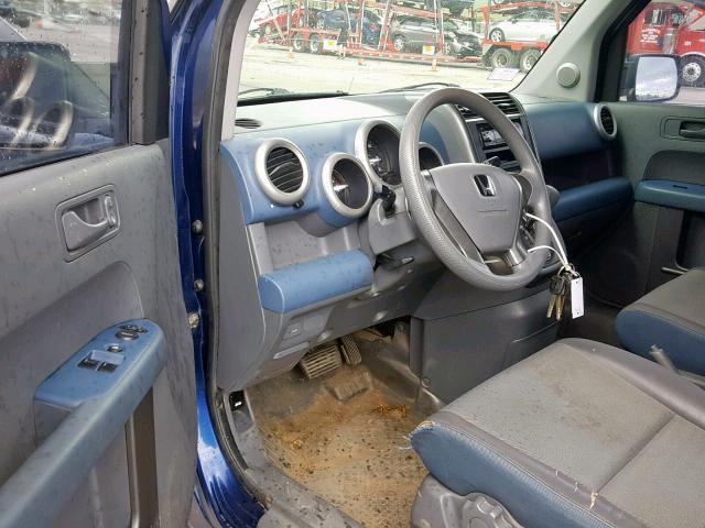 5J6YH28533L007612 - 2003 HONDA ELEMENT EX BLUE photo 9